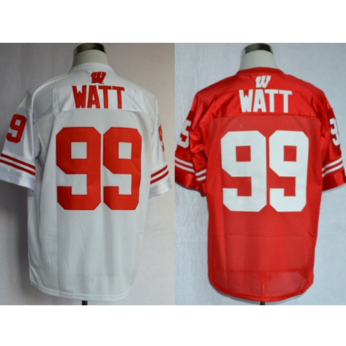 Watt 99 Embroidery Logos College Football Jerseys