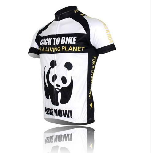  Panda Cycling Jersey Bike Short Sleeve Top