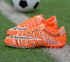 Lace-Up Fashion PU Leather Unisex Soccer Shoes